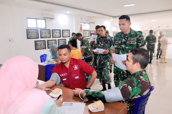 Pemeriksaan Kesehatan Kodim 0612 Jadi Alarm Dini Prajurit