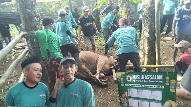 Panitia Kurban As-Salam Sukasenang Kelola Amanah Warga Berkurban