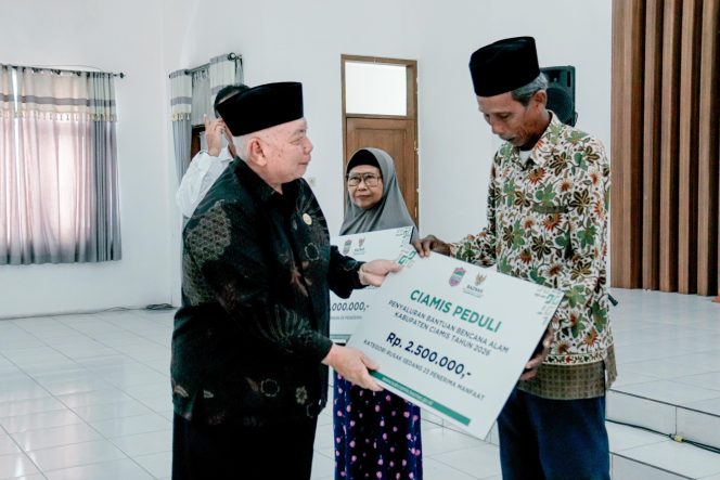Pemkab Ciamis Salurkan Bantuan untuk Korban Bencana