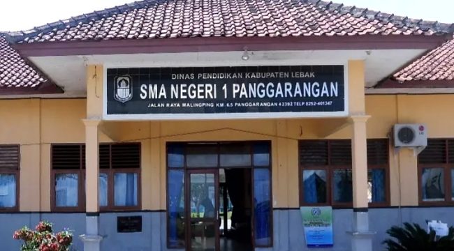 SMAN 1 Panggarangan, Kabupaten Lebak, Banten. (Foto: Istimewa)