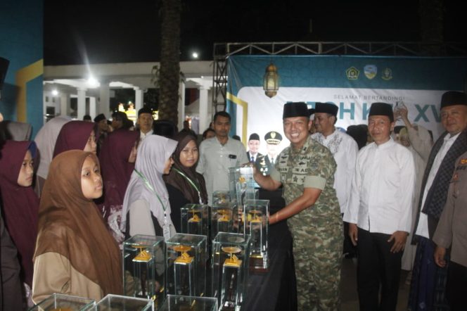 Dandim 0612/Tasikmalaya Hadiri Penutupan MTQH XVI Kota Tasikmalaya