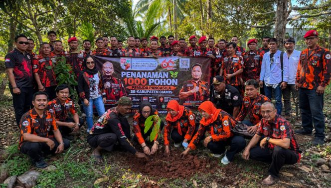 MPC Pemuda Pancasila Ciamis Gelar Gerakan Hijau Massal