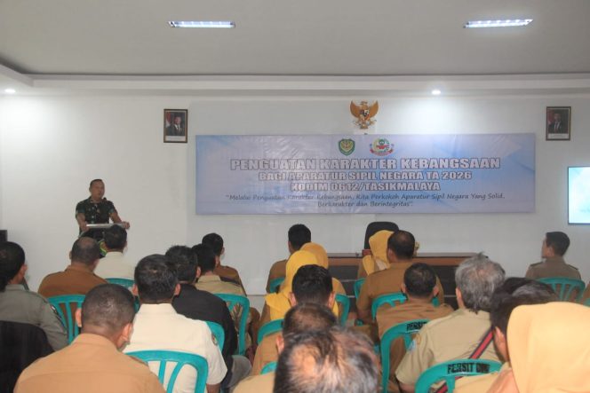 Penguatan Karakter Kebangsaan ASN Jadi Fokus Kodim 0612/Tasikmalaya